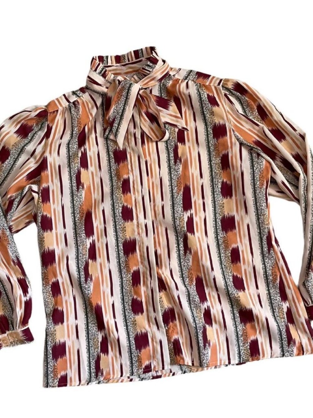 Vintage Women's Funky Print Blouse